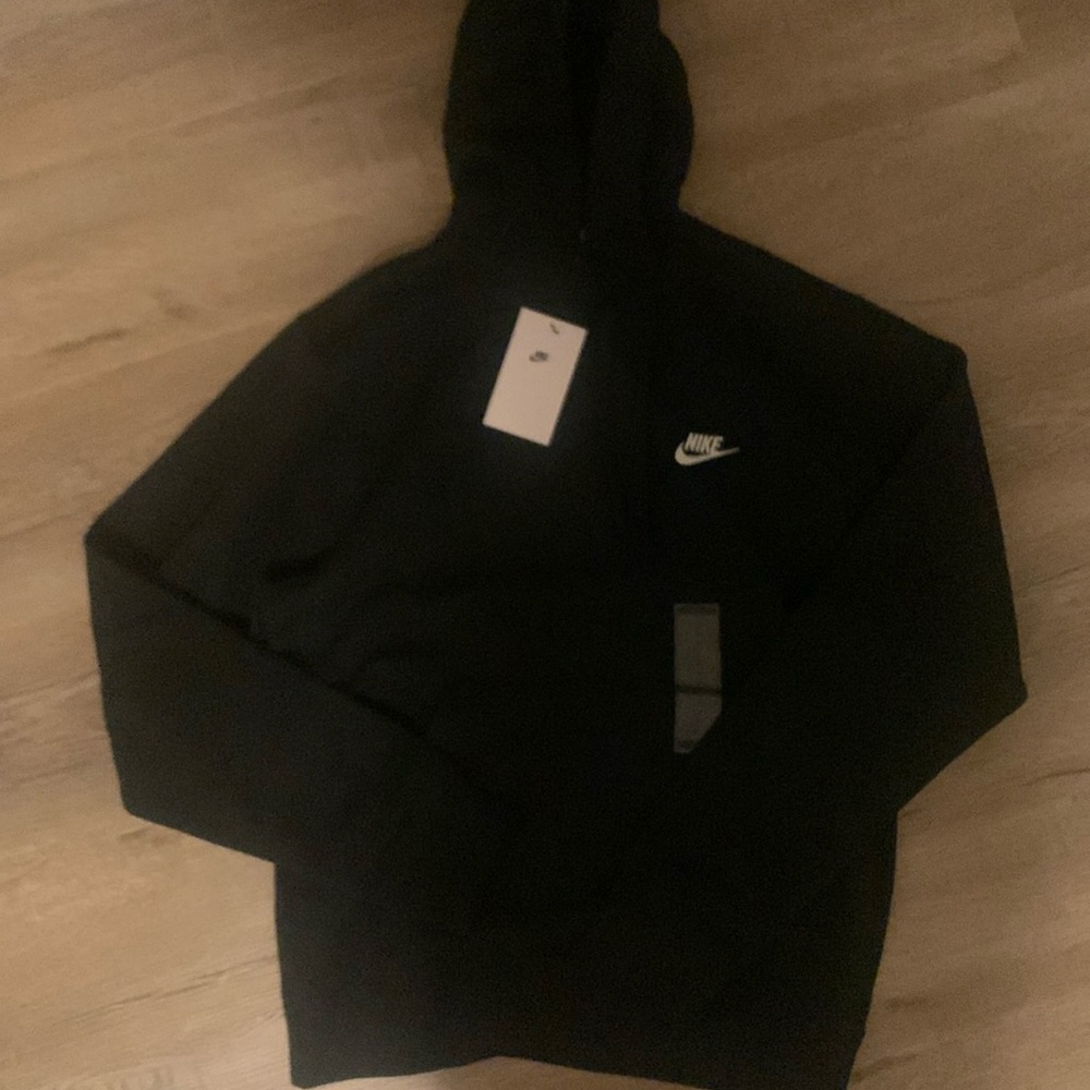 Nike Club Fleece Hoodie Size Small Black